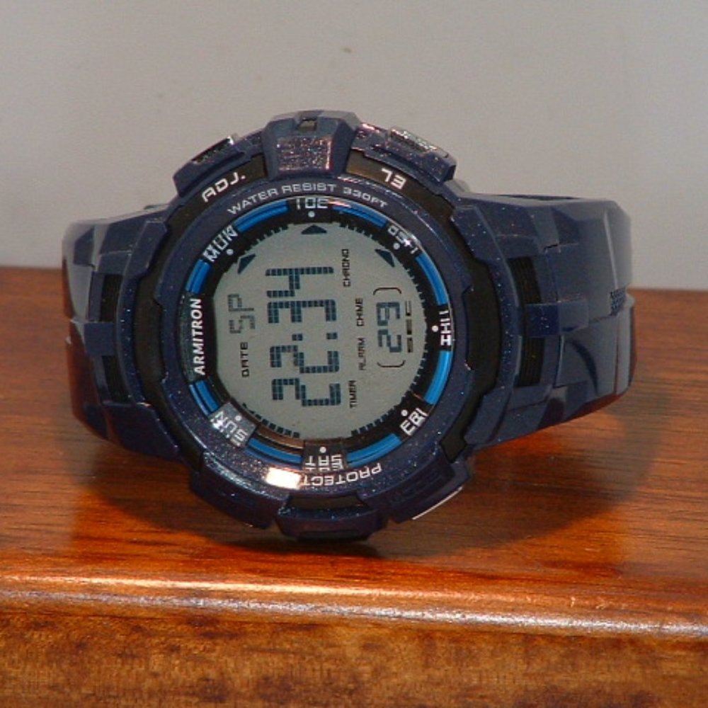 Pre-Owned Men’s Blue Armitron 40/8373 Digital Sports Watch